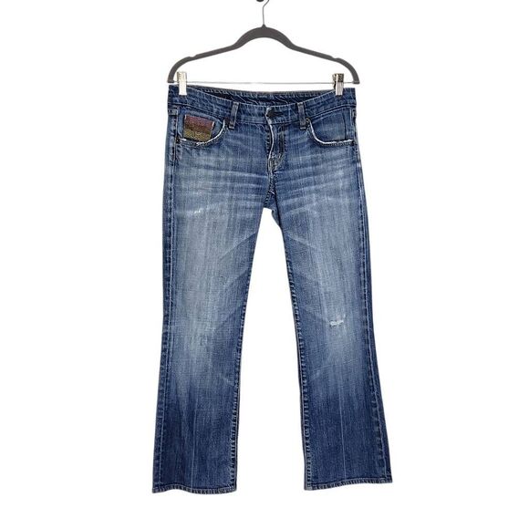 Citizens of Humanity Low-Rise Distressed Bootcut Jean Size 29 Linda #068 Stretch - Picture 1 of 13